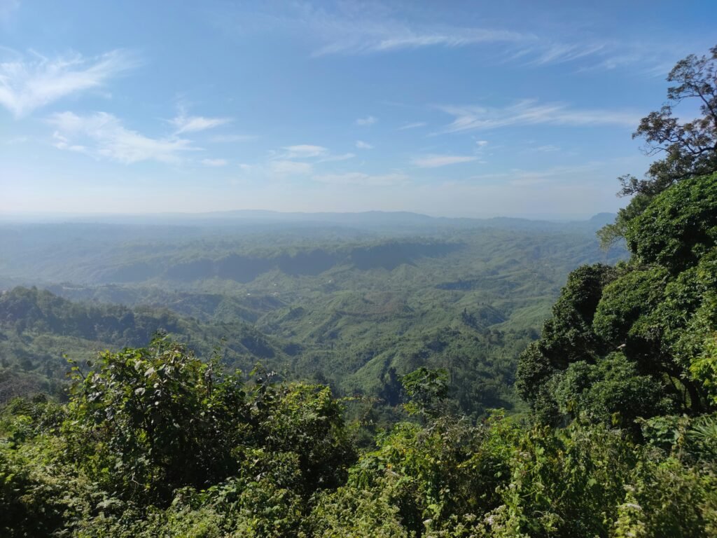 Lush green hills and valley at Sajek Valley, Rangamati, Bangladesh